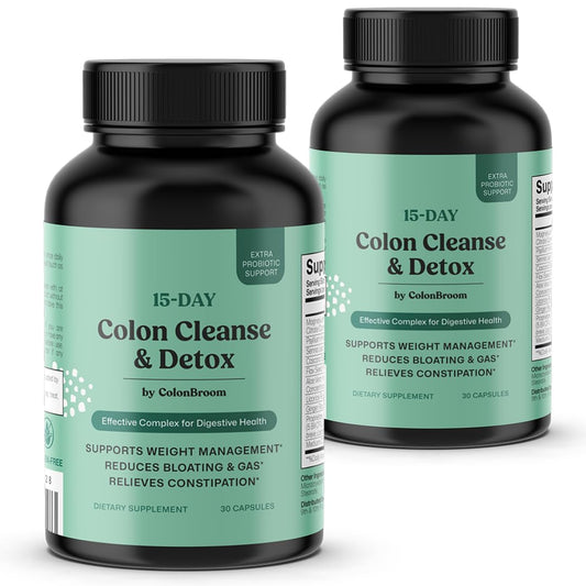 ColonBroom Colon Cleanse & Detox Capsules, 60 Count