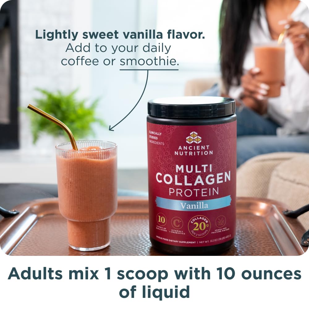 Ancient Nutrition Hydrolyzed Multi Collagen Peptides Powder 16.7