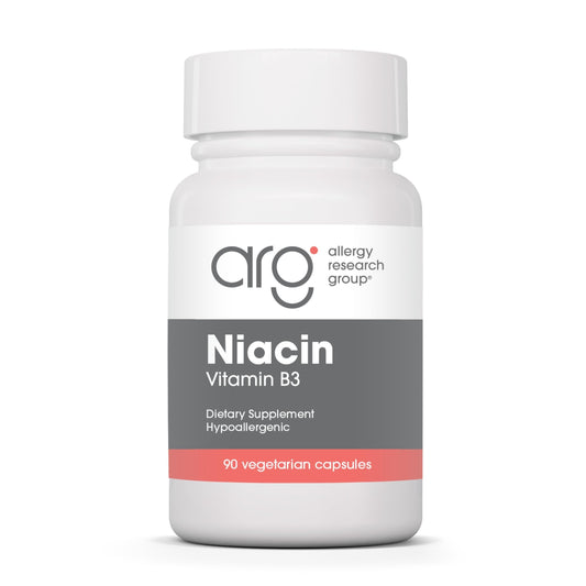 Allergy Research Group Niacin Vitamin B3 Supplement Capsule 90 Count