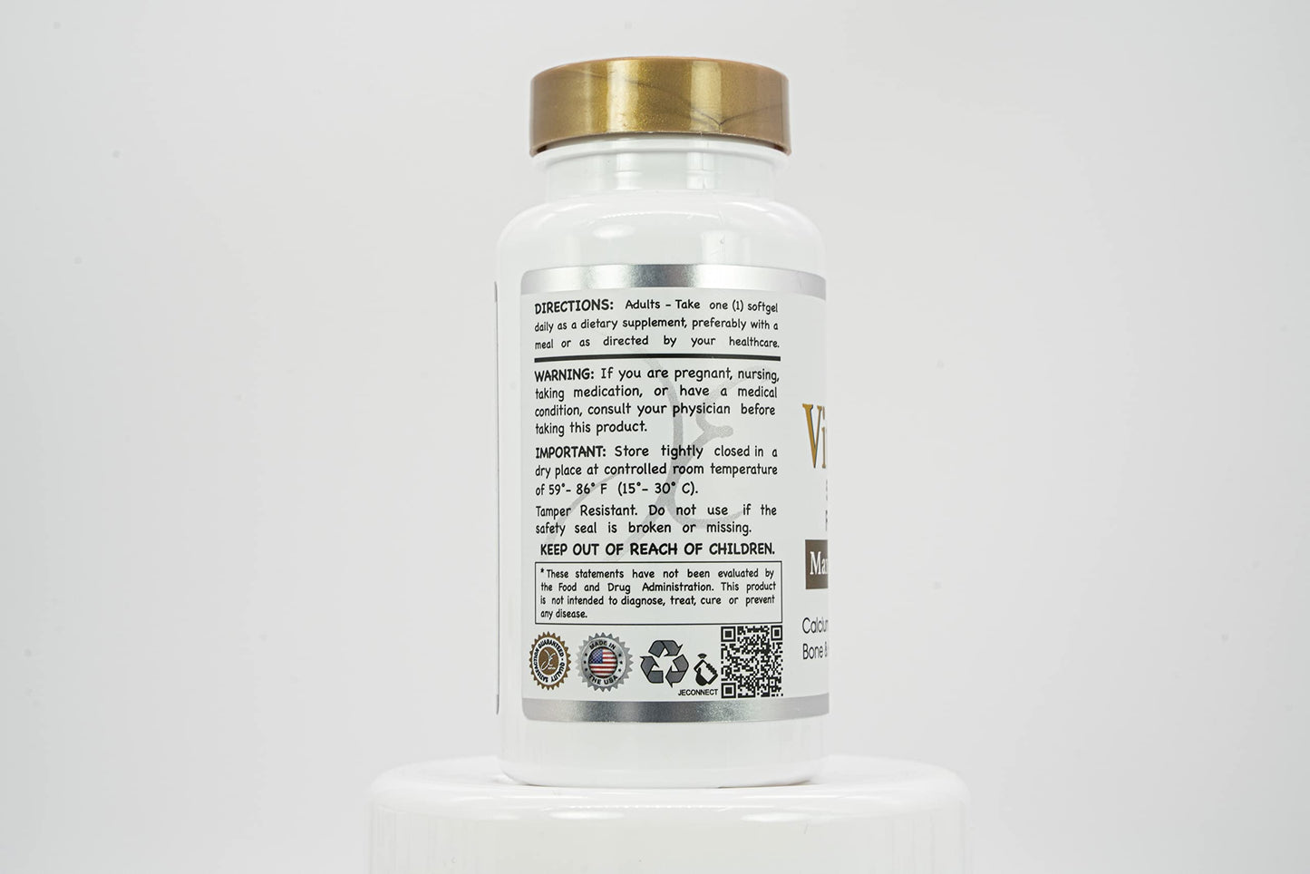 Generic JE Natural Vitamin D3 5,000 IU (Cholecalciferol) Softgels 120 Count