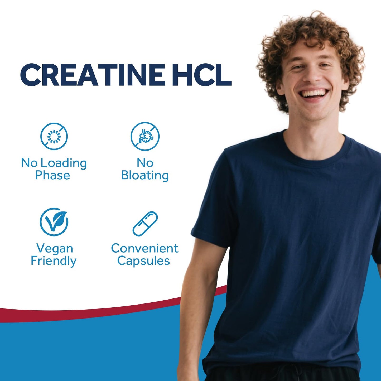 Doctor's Recipes Creatine HCl 750 mg Capsules, 90 Count
