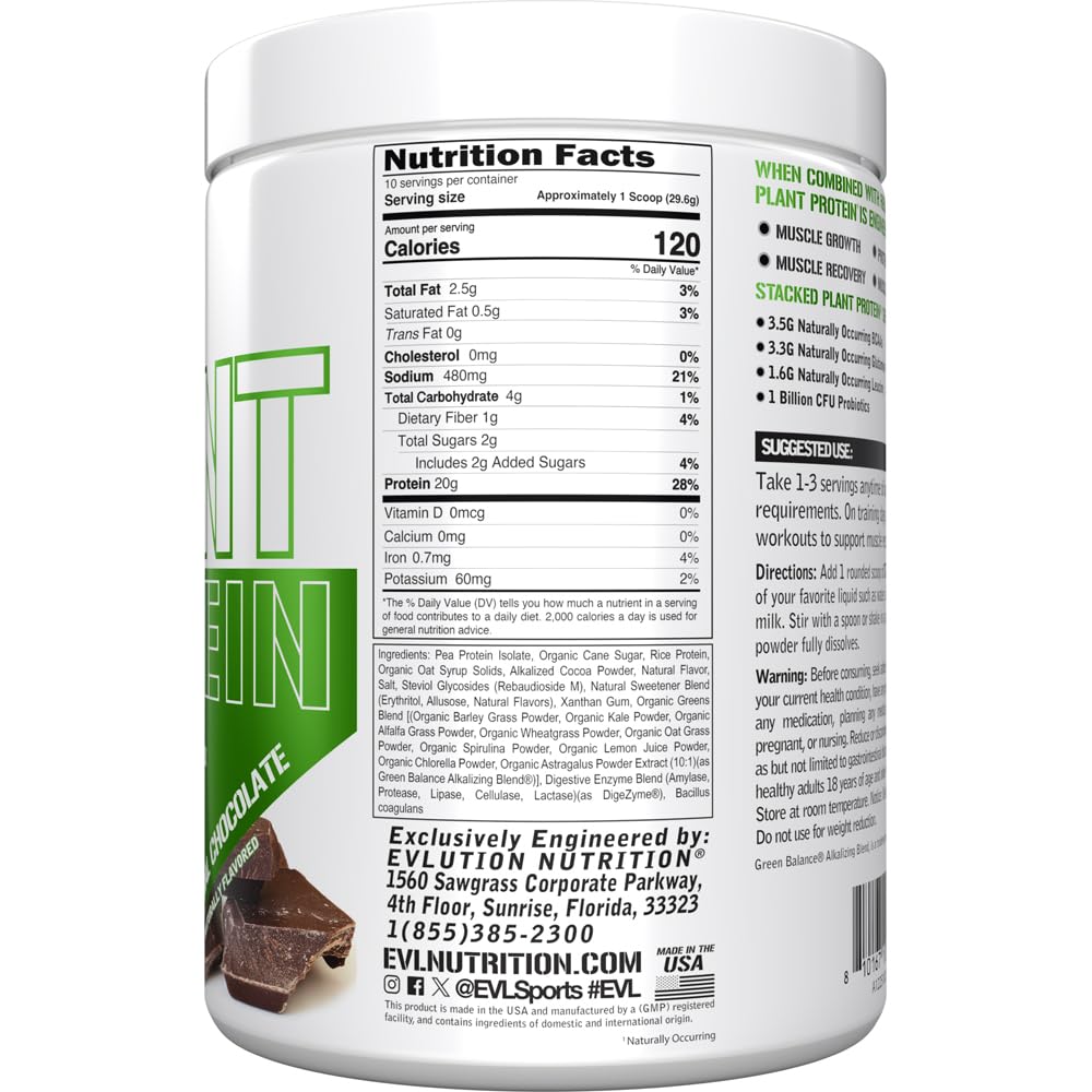 Evlution Stacked Plant Protein Powder Pack of 2
