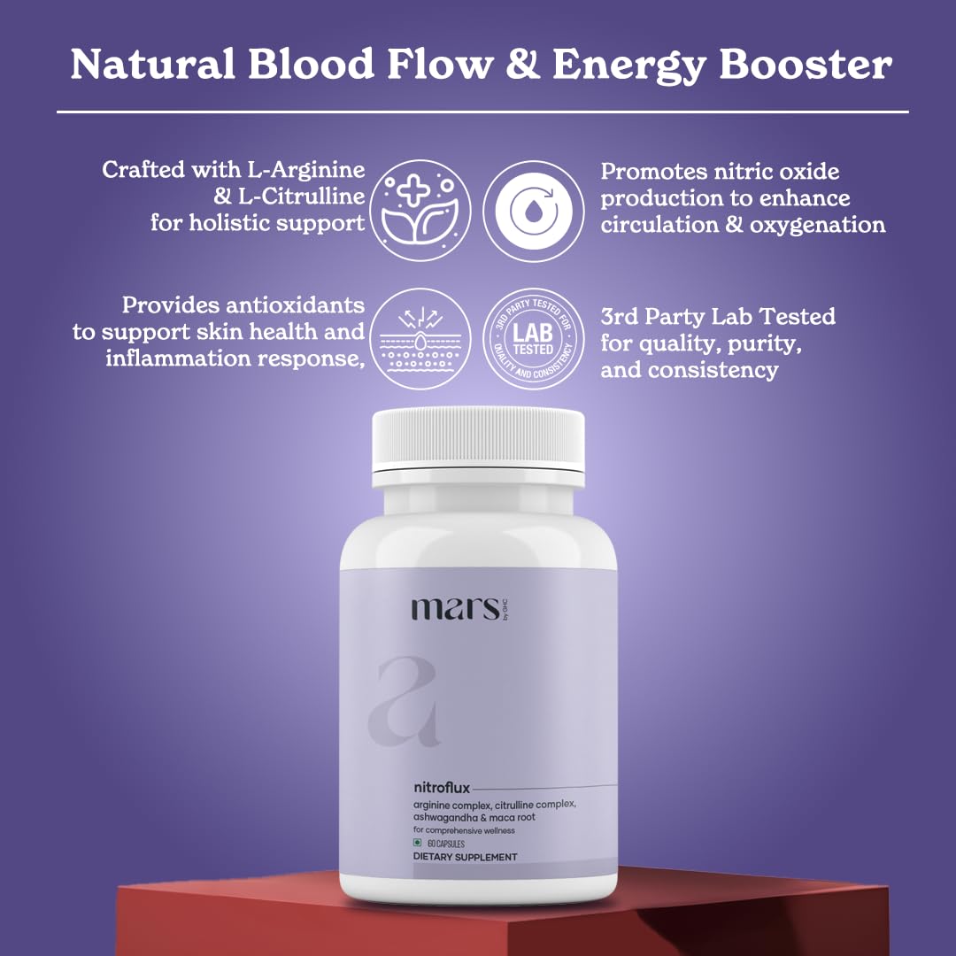 Mars by GHC NitroFlux Nitric Oxide Booster Capsule 3 Pack