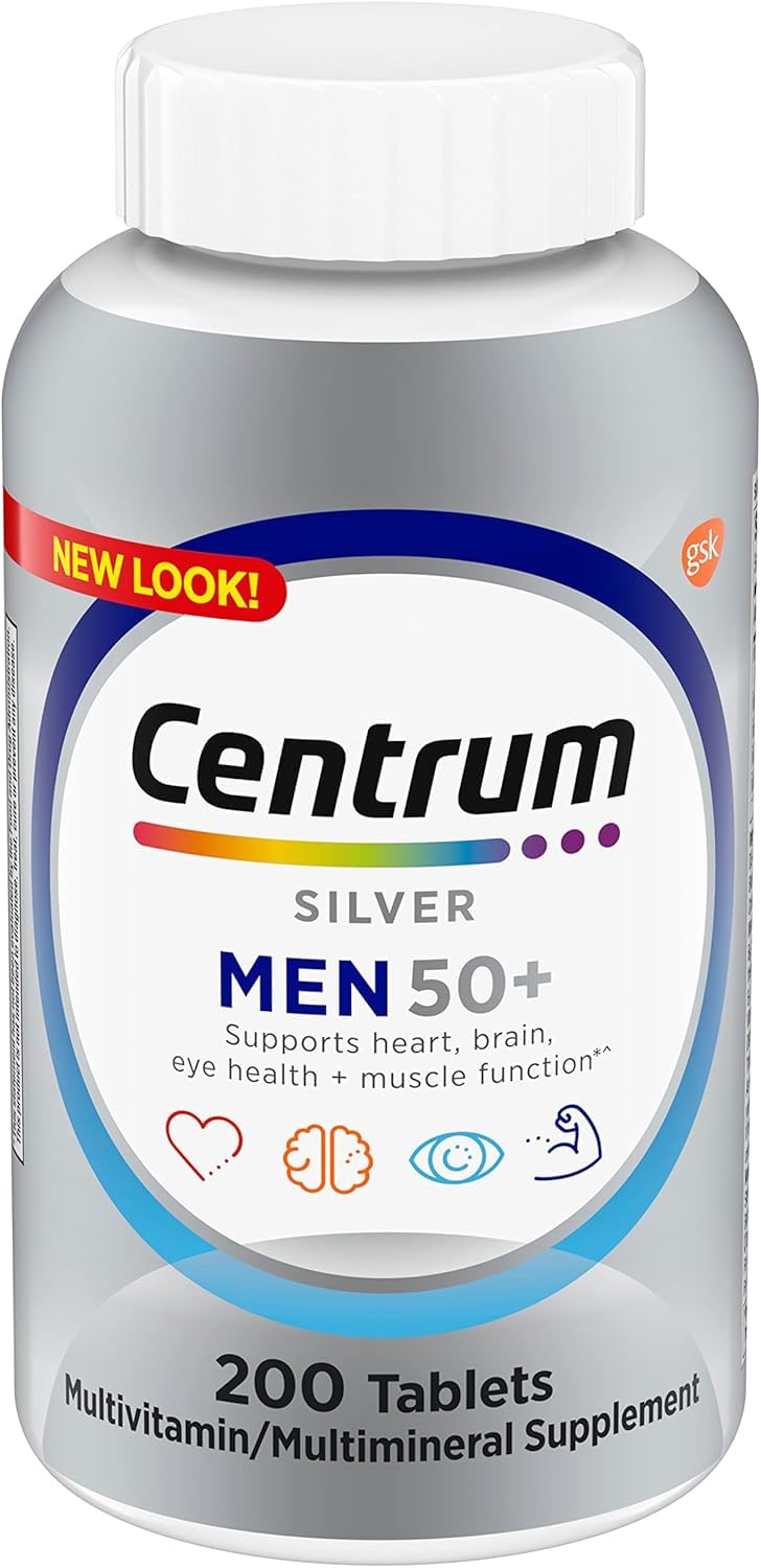 Centrum Silver Men Multivitamin / Multimineral Supplement Tablet, 200 Count