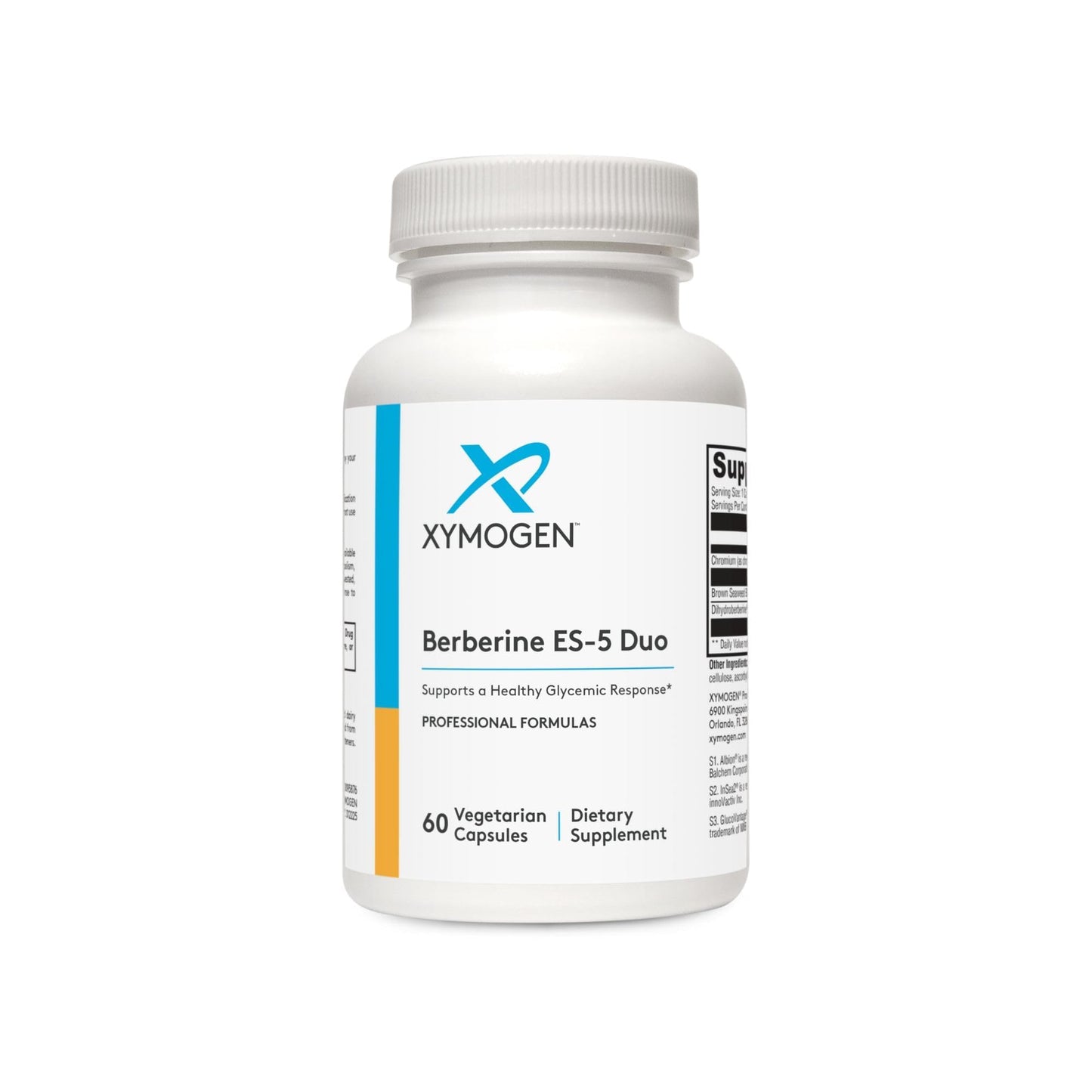 XYMOGEN Berberine ES-5 Dihydoberberine & Polyphenols from Brown Seaweed, 60 Capsules