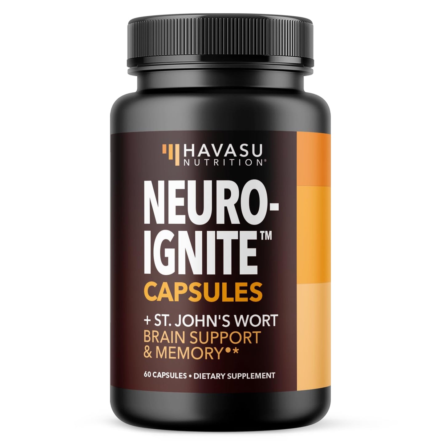HAVASU NUTRITION NeuroIGNITE Brain Supplements for Memory and Focus Capsules, 60 Capsules