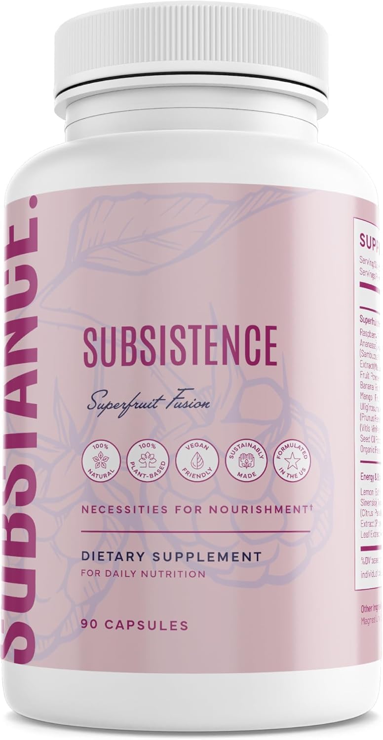 SUBSTANCE Nature's Subsistence Daily Fruits Supplement Capsule, 90 Count