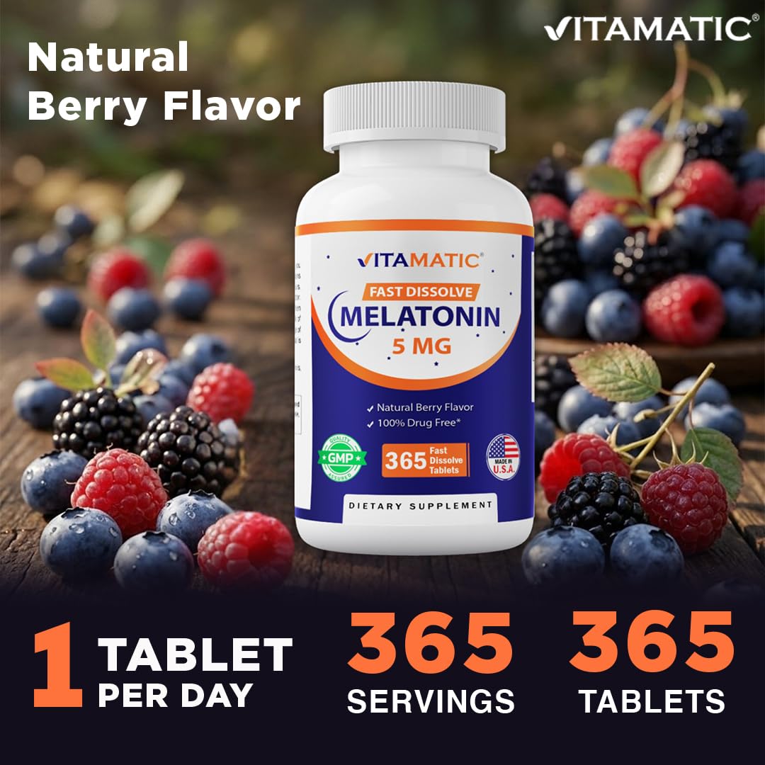 Vitamatic Melatonin 5 mg Tablets, 700 Count