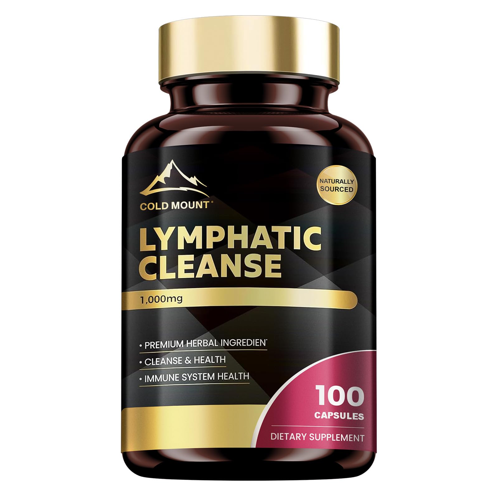 MEGNETA Lymphatic Drainage Supplement Capsules, 100 Capsules
