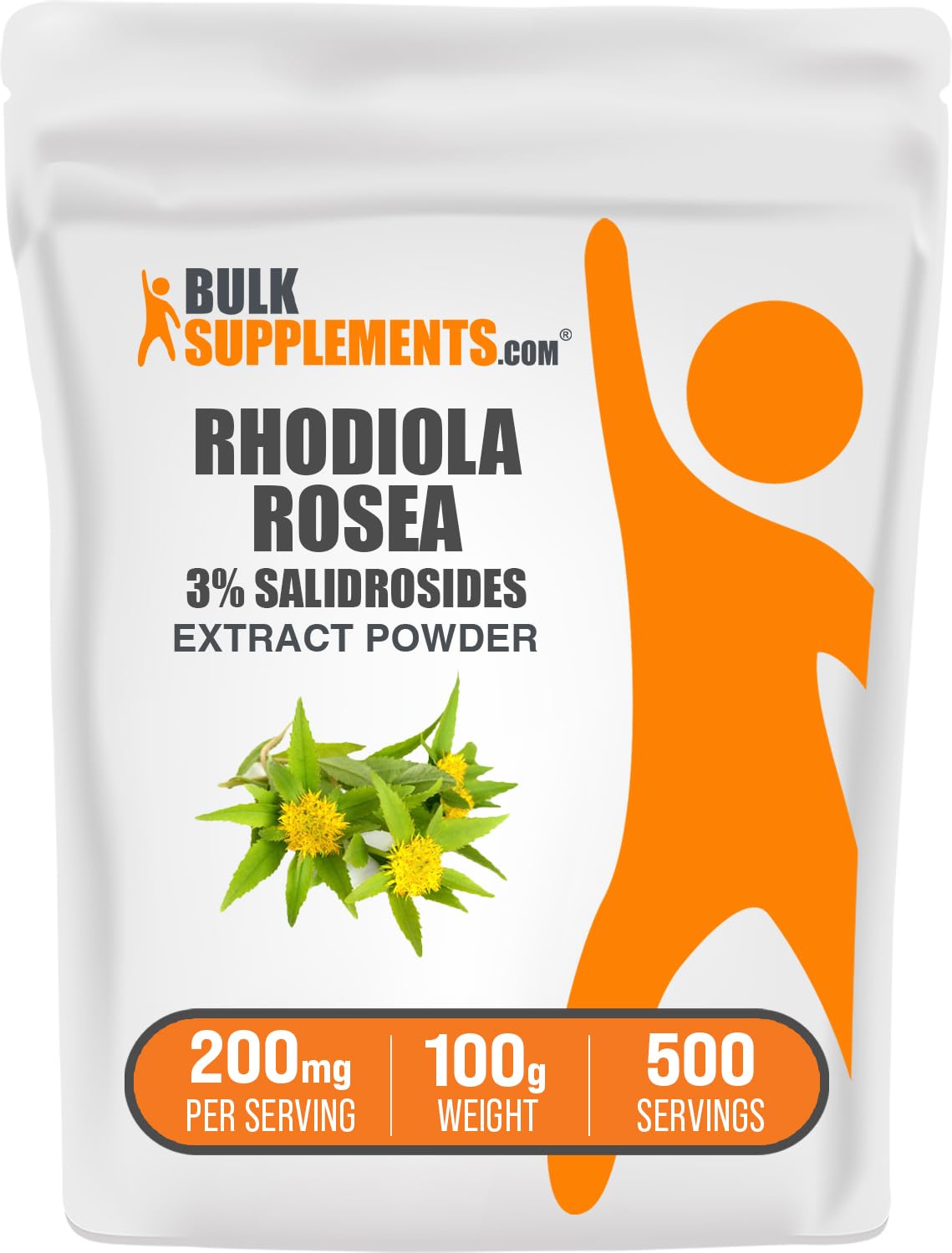 BulkSupplements Rhodiola Rosea Extract Powder, 3% Salidrosides, 3.53 oz