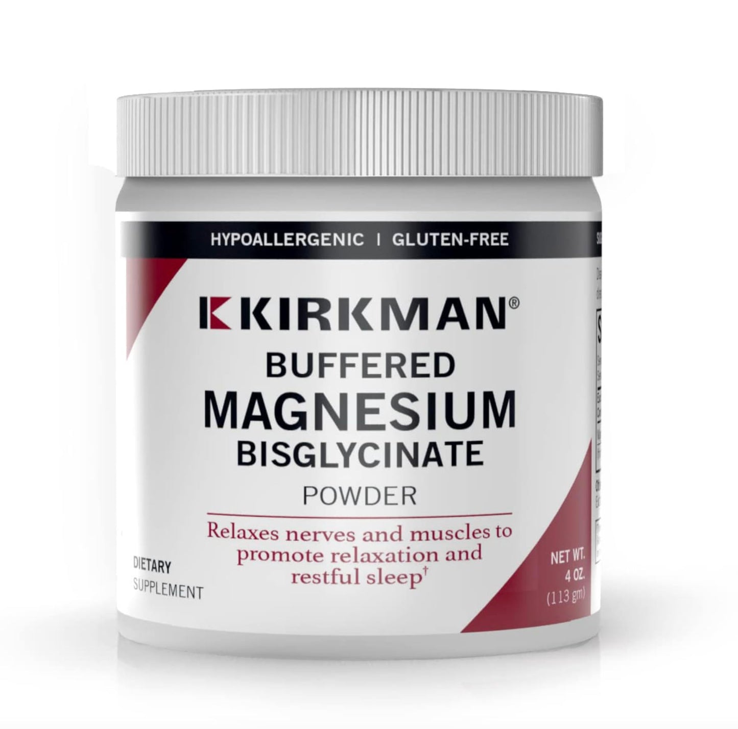 Kirkman Buffered Magnesium Bisglycinate Powder, 4 oz