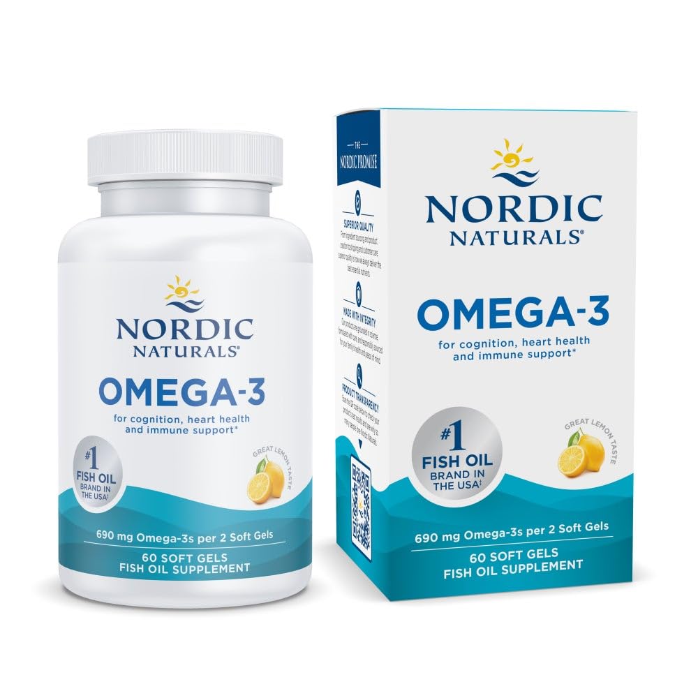 Nordic Naturals Omega-3 Softgels 60 Count