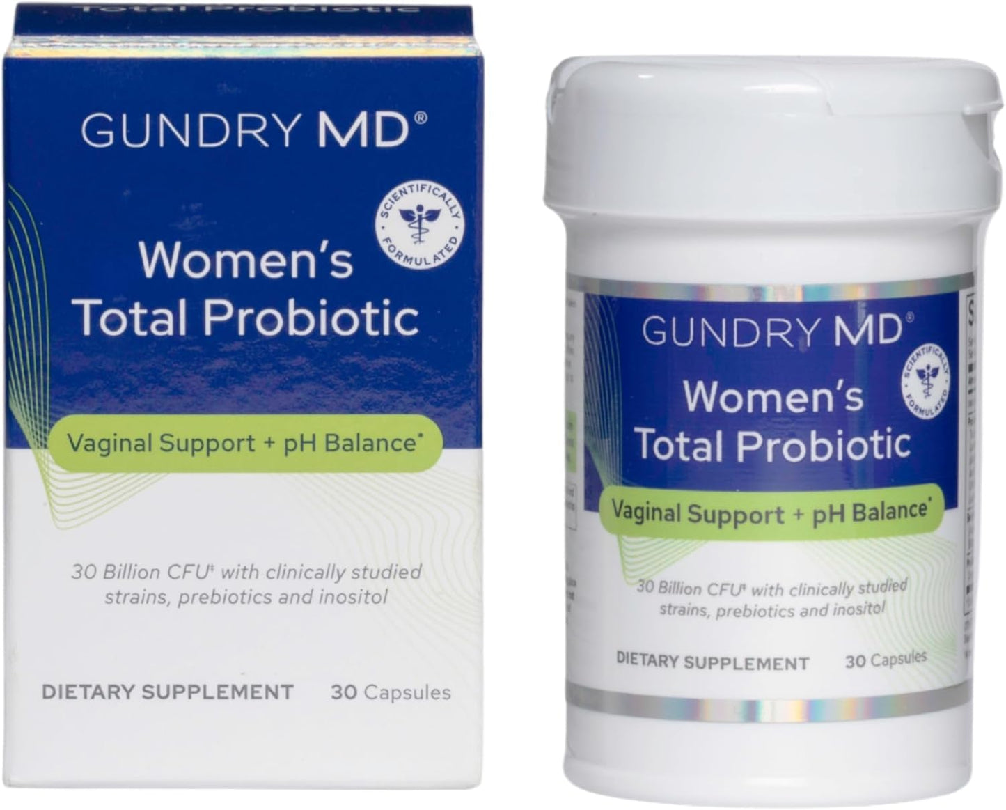 Gundry MD Women's Total Probiotic with Inositol Capsule, 30 Count