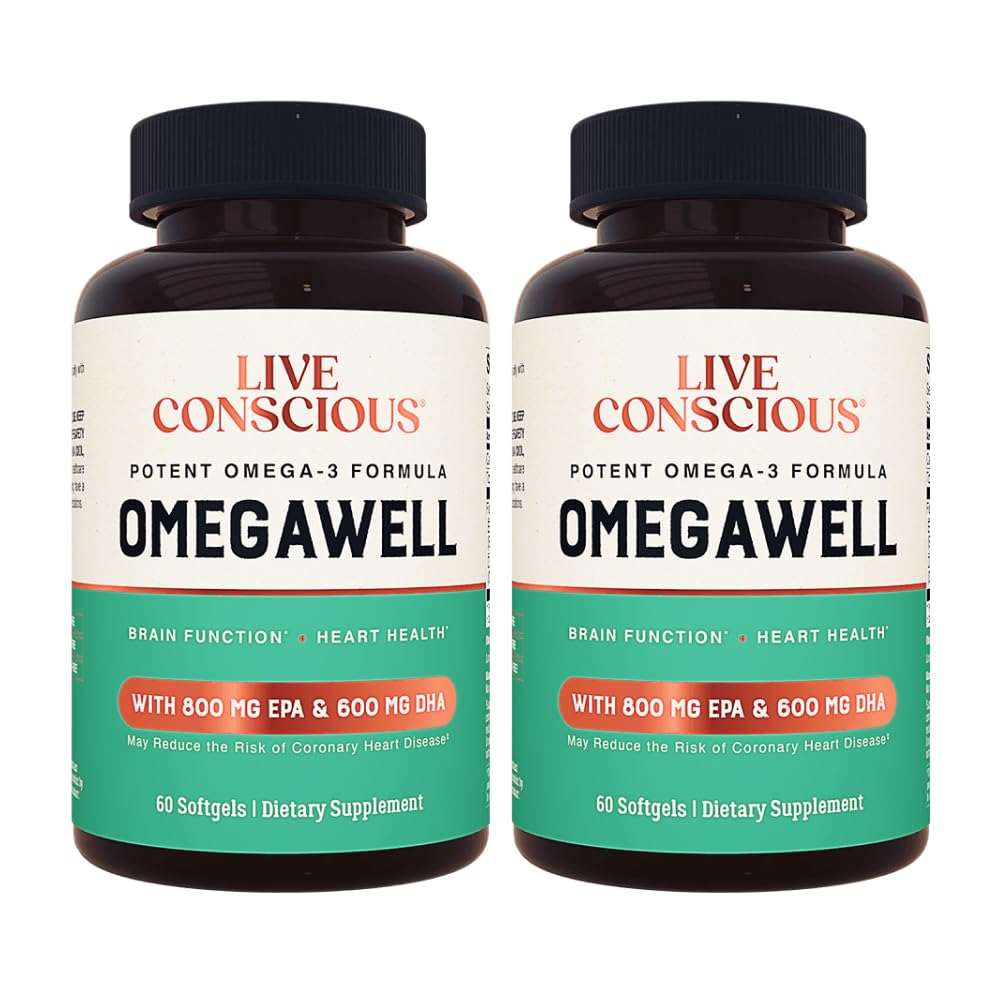 Live Conscious OmegaWell Fish Oil Softgel 120 Count