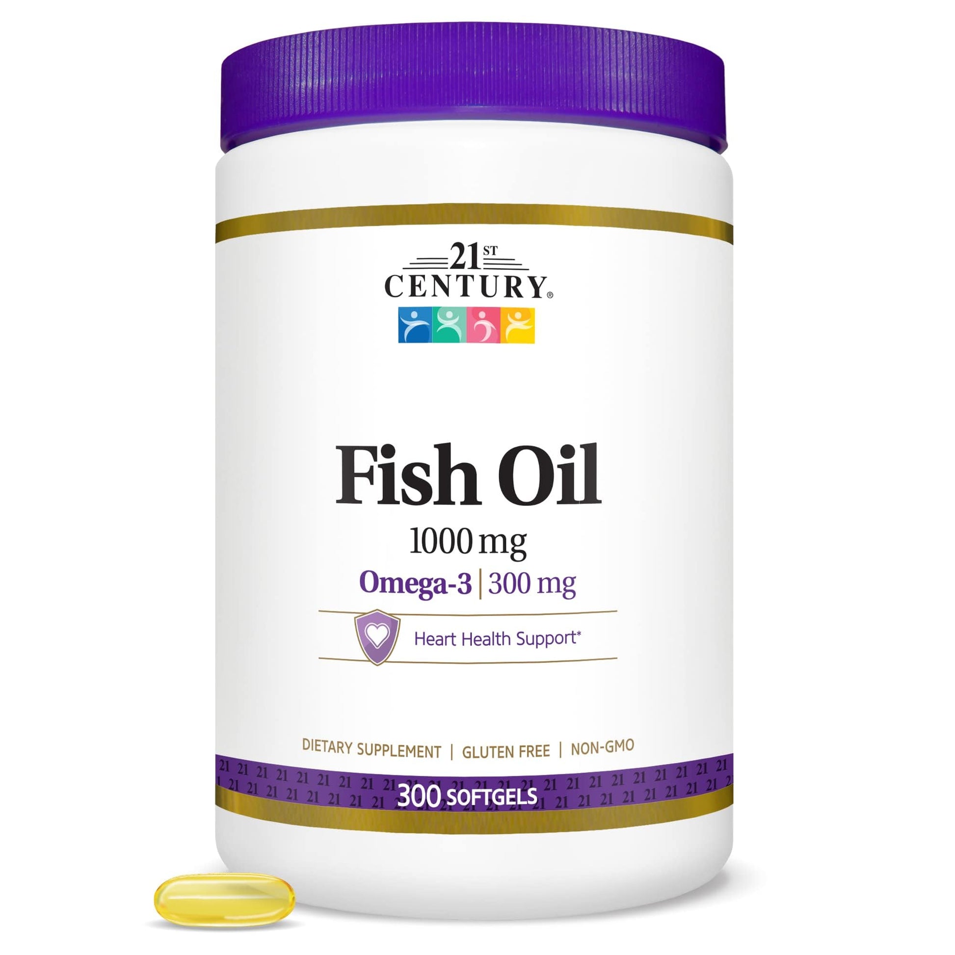 SMART MONKEY TECHNOLOGIES Fish Oil 1000 mg Softgels, 300 Count