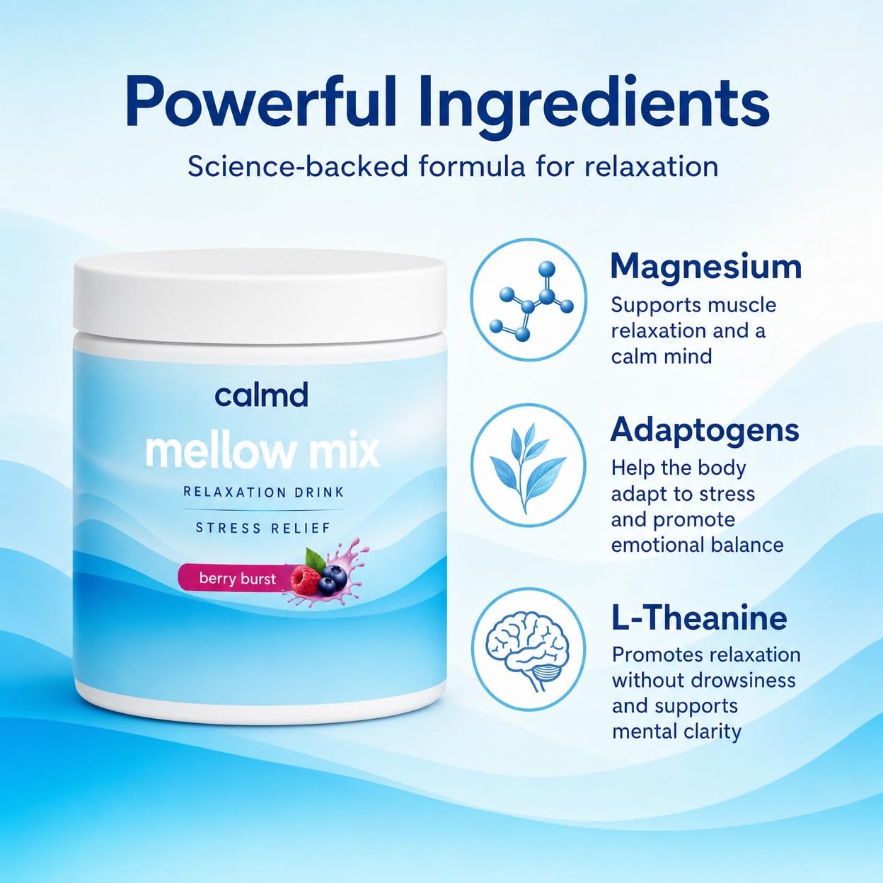 VOKIMAX Calmd Mellow Mix, Balance Cortisol Naturally for Less Stress 1 Capsule