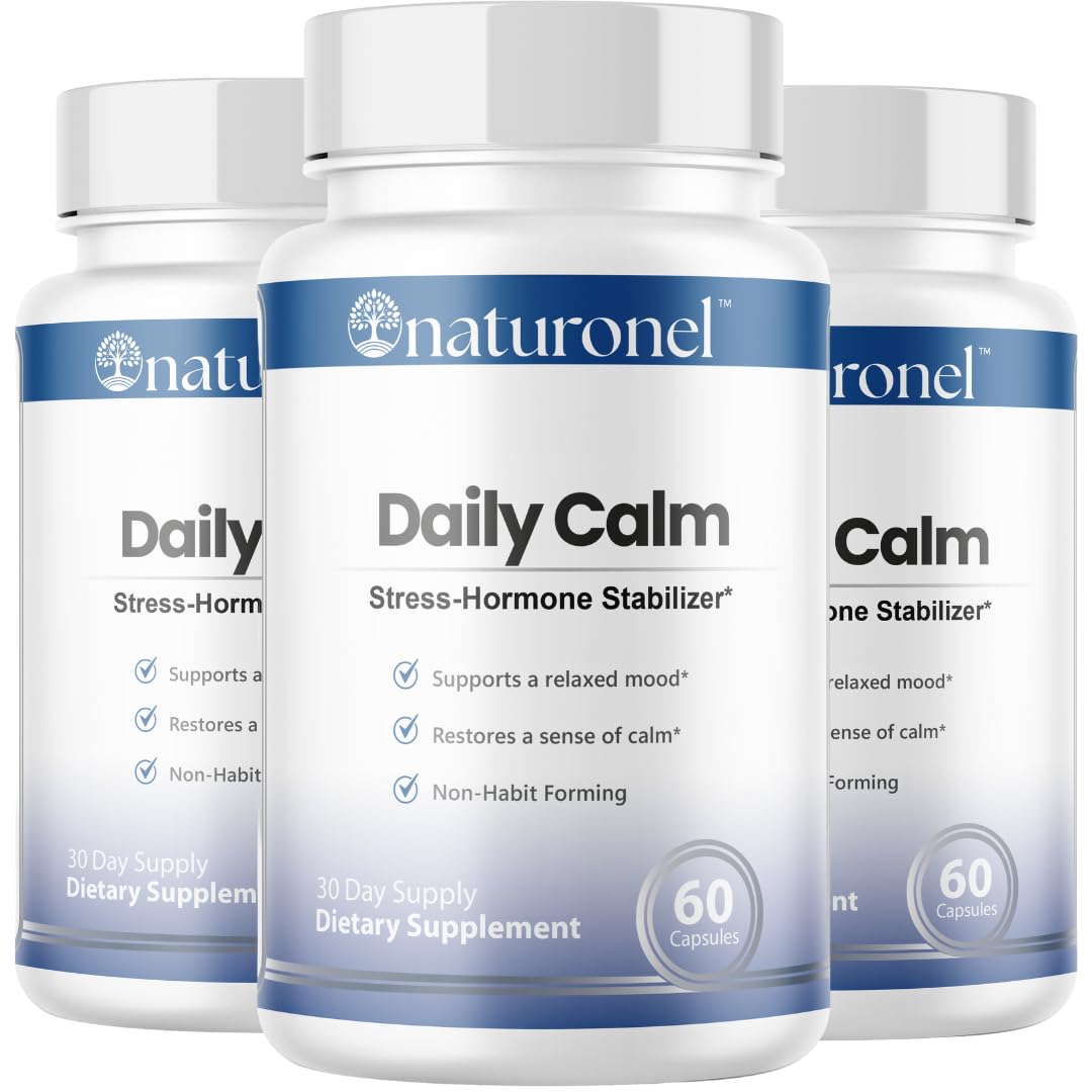 Naturonel Daily Calm Stress Relief Supplement Capsule 60 Count