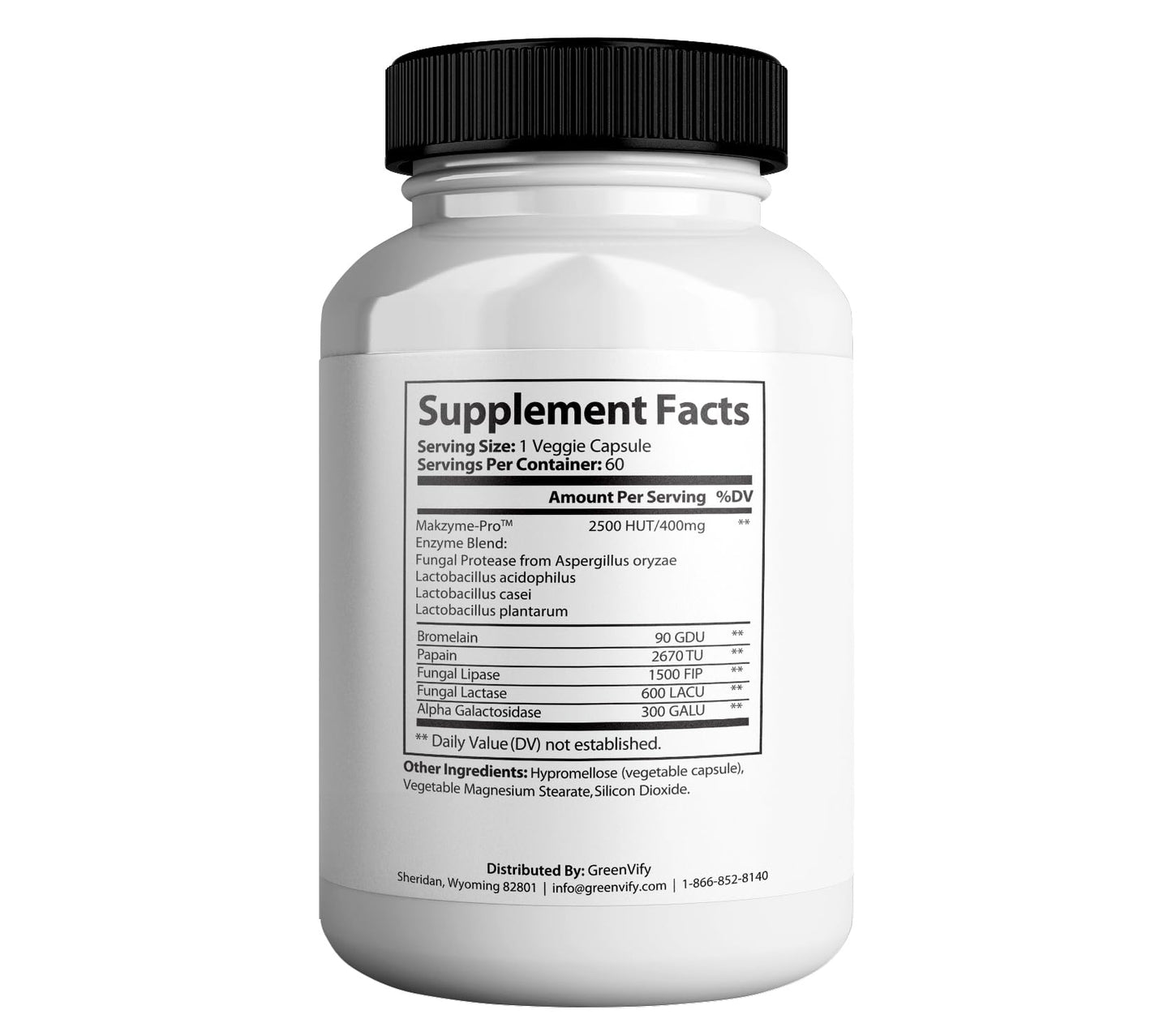 GREENVIFY SyncoGut Max Digestive Enzyme Supplement Capsule, 120 Capsules