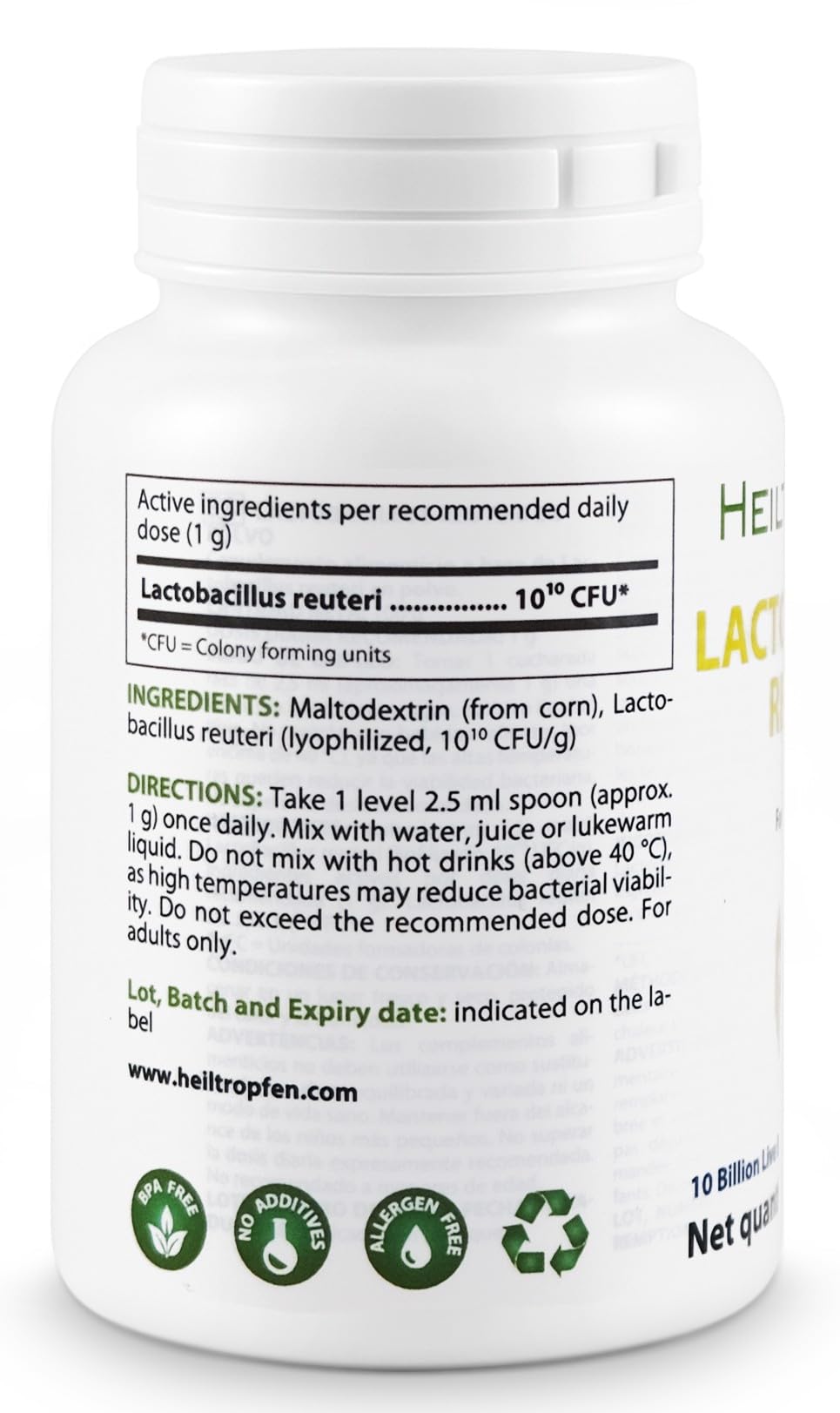 Heiltropfen Lactobacillus reuteri Powder 3.5 oz