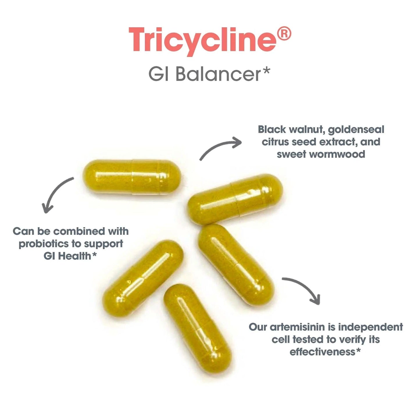 Allergy Research Group Nutricology TriBiotics Berberine Artemisinin 90 Capsules