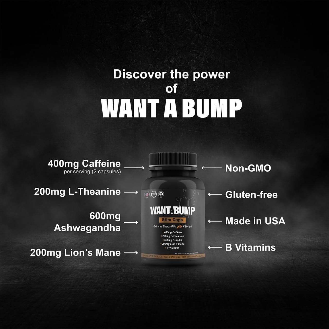 Want A Bump Extreme Energy Pills Capsule 60 Count