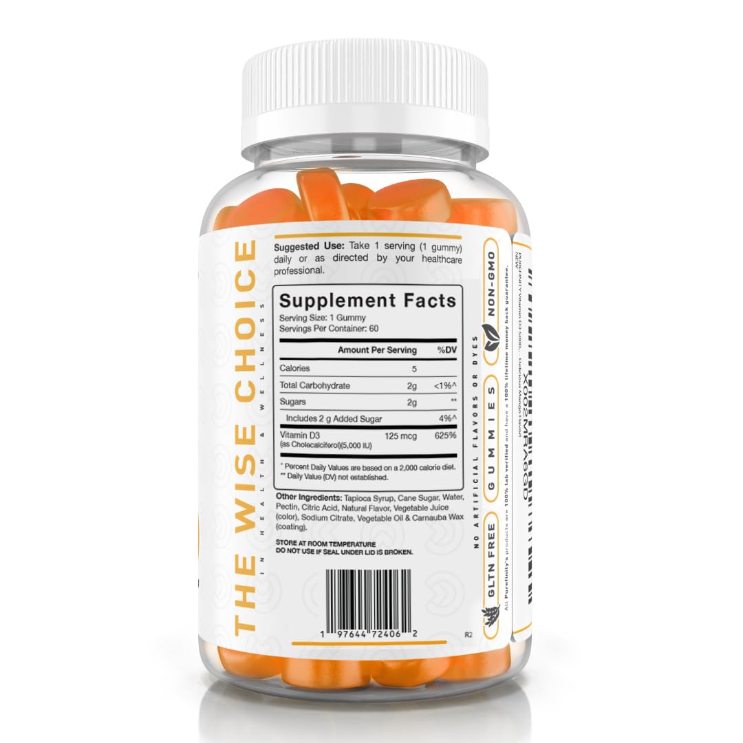 PUREFINITY Vitamin D3 5000 iu Gummies, 60 Count