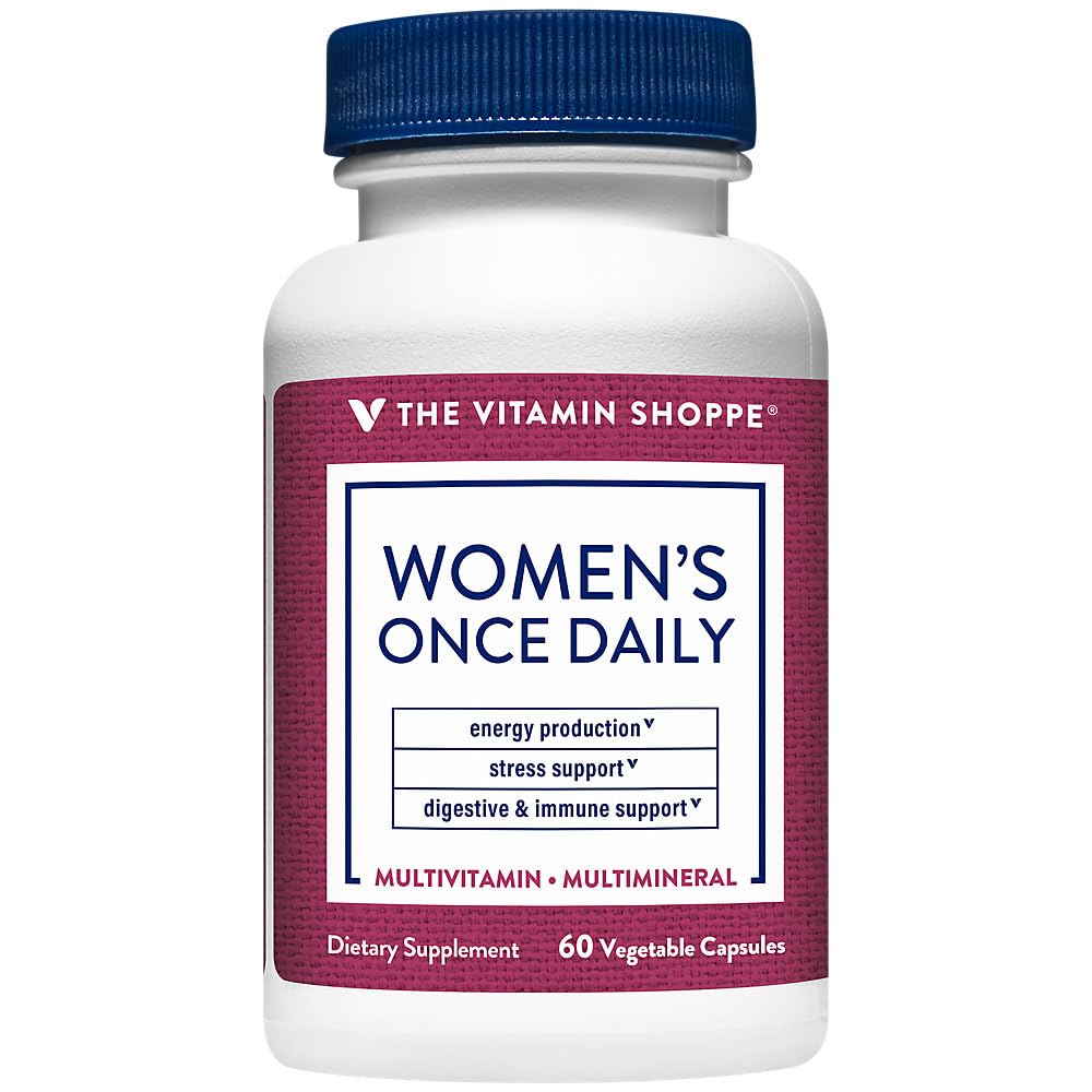 The Vitamin Shoppe Women's Once Daily Multivitamin Vegetarian Capsules 60 Count