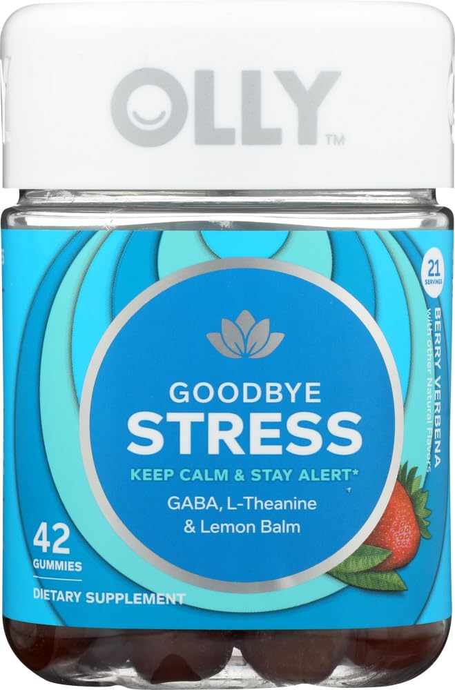 OLLY Goodbye Stress Gummy Supplement 42 Count