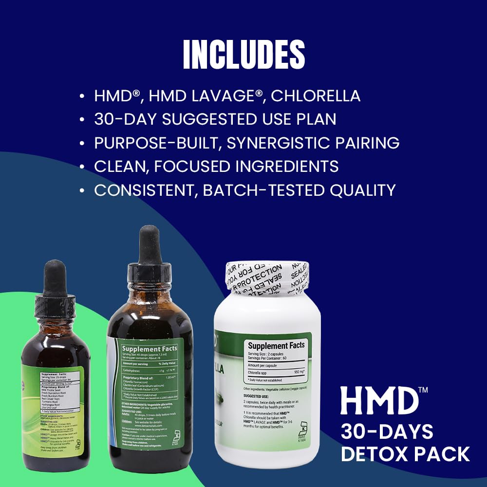 HMD 30-Day Detox Liquid and Capsules, 3-Pack