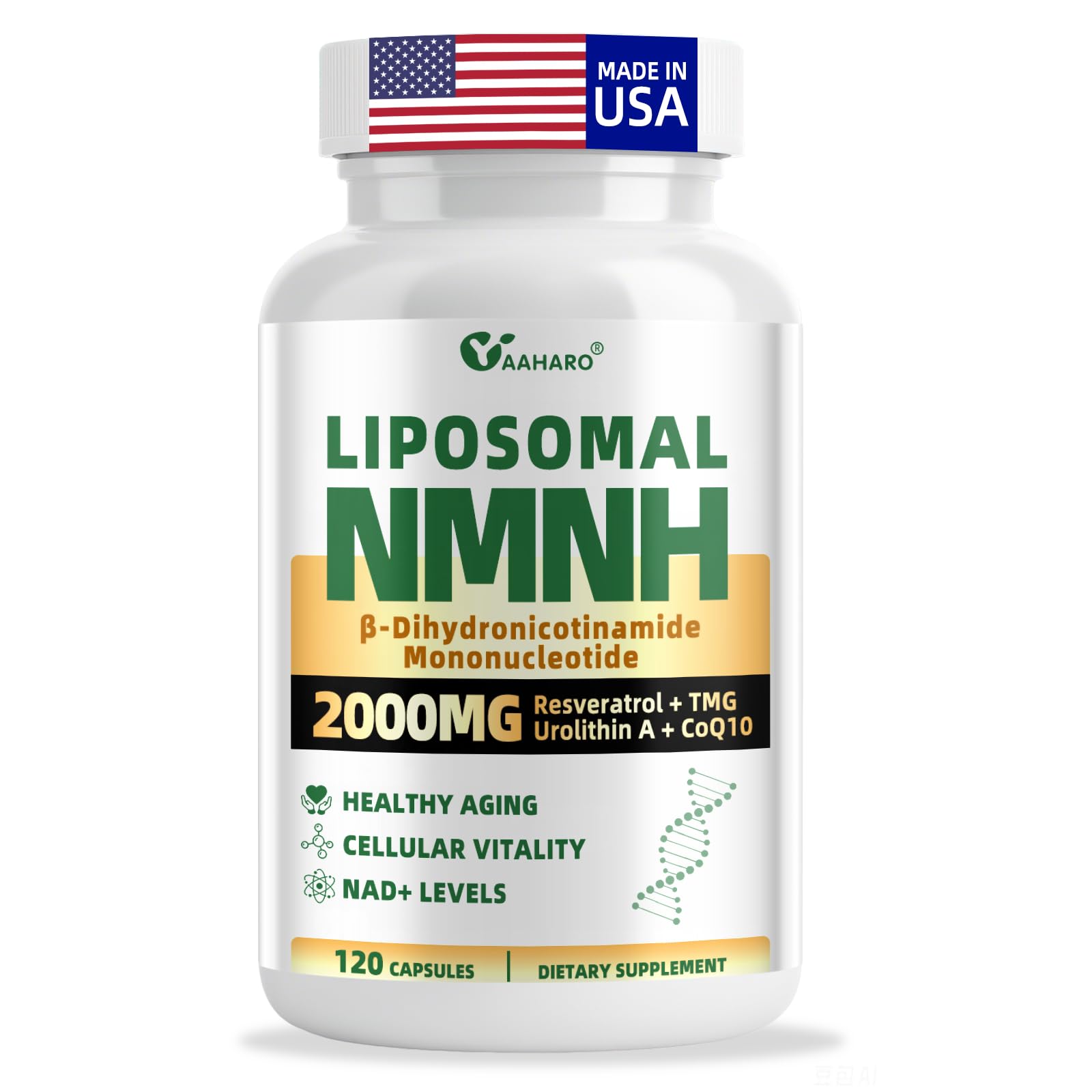 YAAHARO NMNH Liposomal Nicotinamide Mononucleotide Supplement 2000mg - 120 Capsules