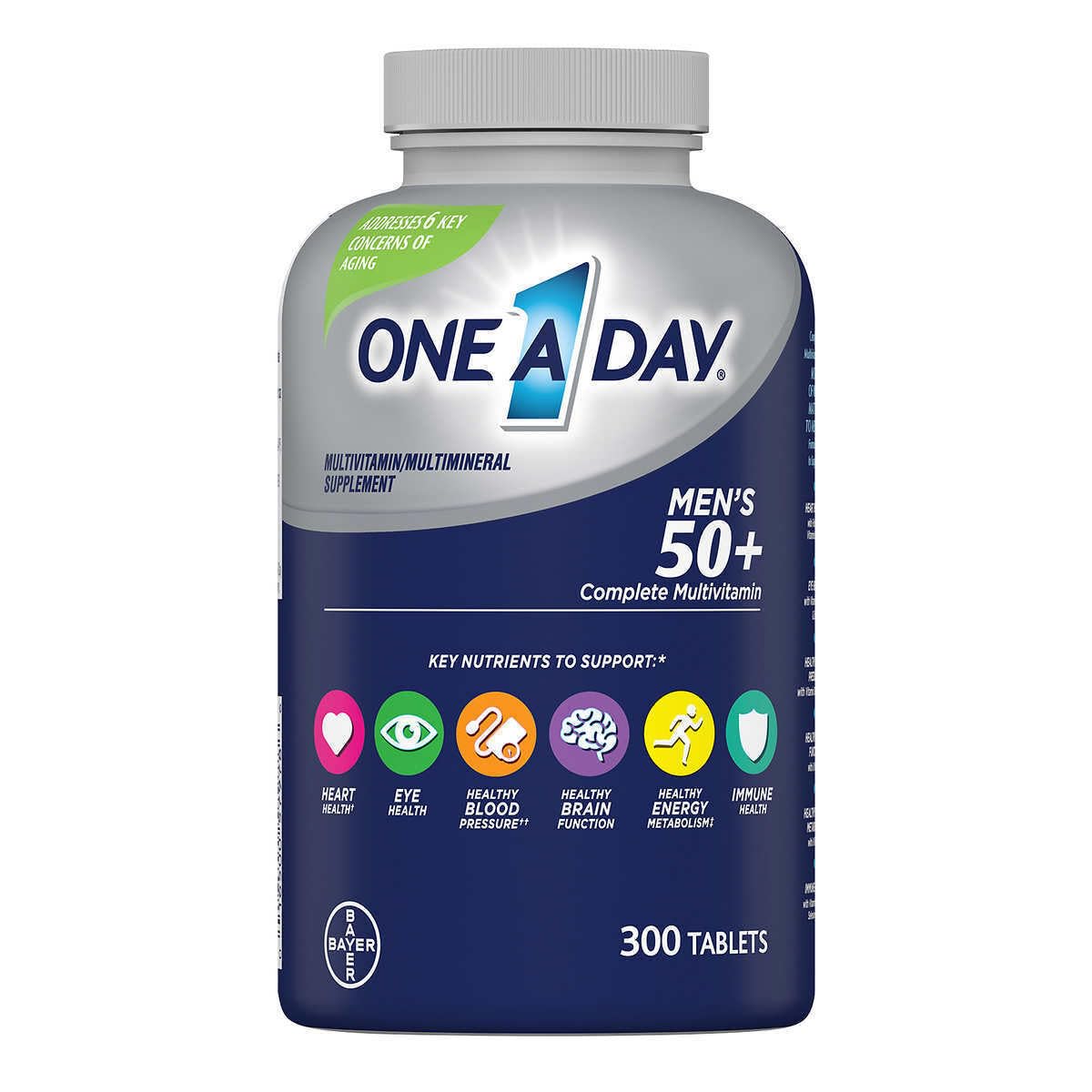ONE A DAY Men's 50+ Advantage Multivitamins Tablet, 300 Count