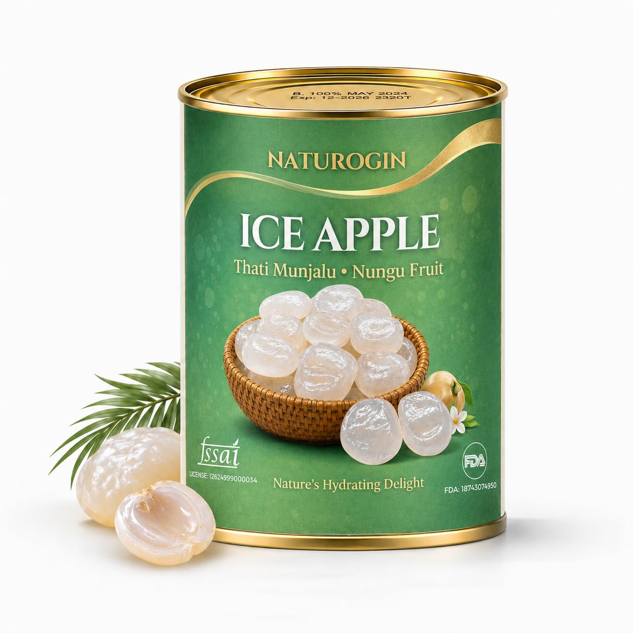 Prakruthi Thati Munjalu Tin Pack 35-count Ice Apple (Nungu Tadgola)