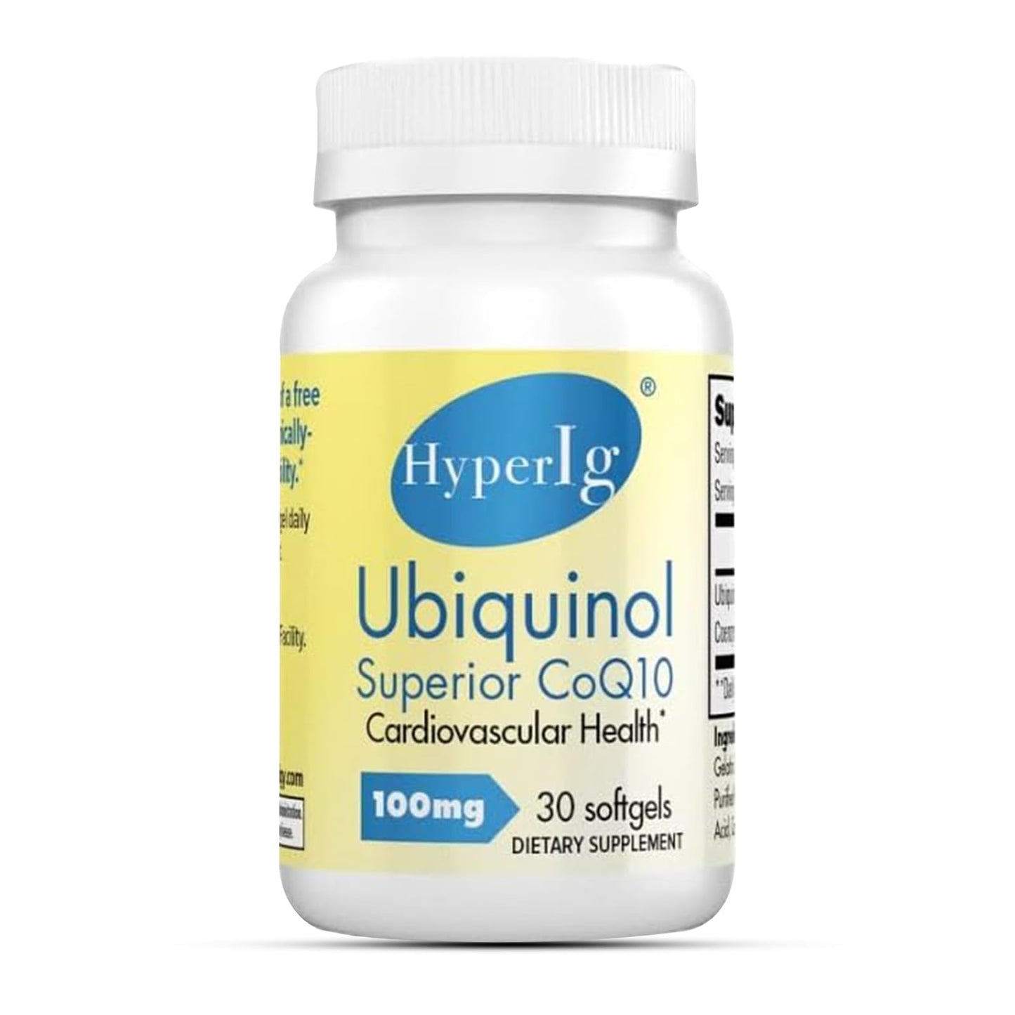 HYPERIG Ubiquinol CoQ10 100mg Softgel, 1 Count