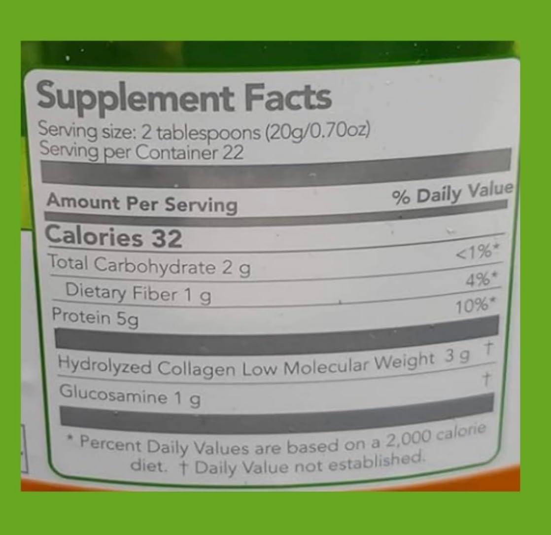 Sheló NABEL Hydrolyzed Collagen with Glucosamine Key Lime Flavored Powder 15.87 oz