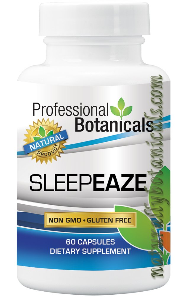 Professional Botanicals Sleep Eaze Sleep Aid Supplement with Valerian Root and German Chamomile, 60 Vegetarian Capsules