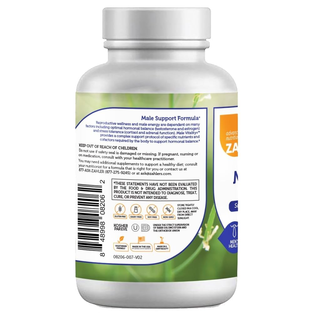 Zahler Male Vitality+ and Fertility Supplements 120 Tablets
