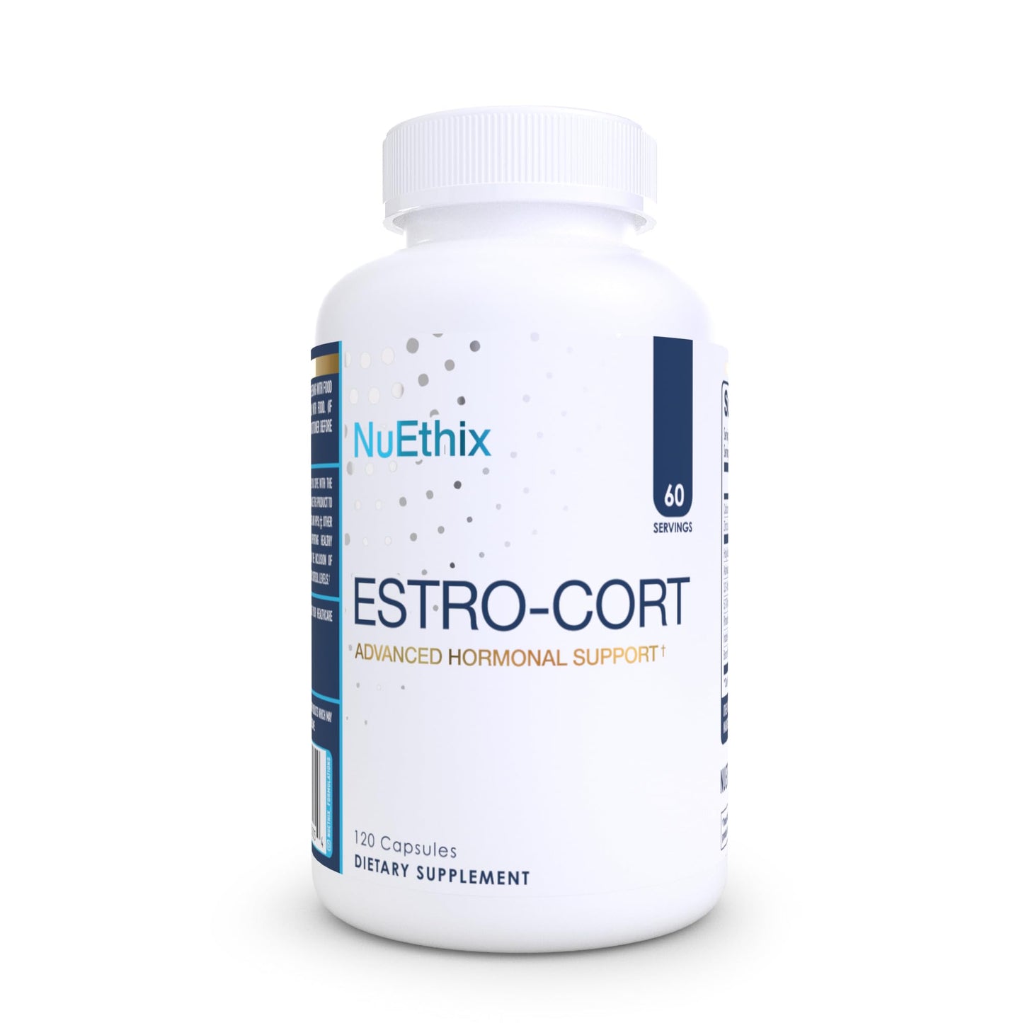 NuEthix Formulations Estro-Cort Anti-Estrogen Nutritional Support Dietary Supplement, 120 Capsules