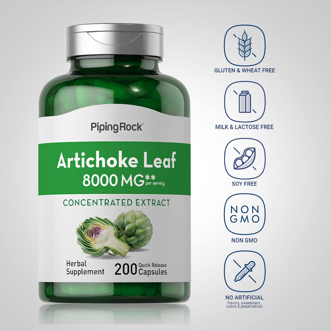 Piping Rock Artichoke Extract Capsules 200 Count