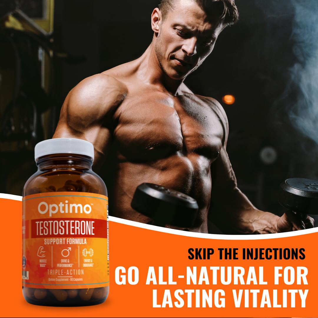 Optimo Ultimate Natural Testosterone Support for Men & Women 90 Capsules