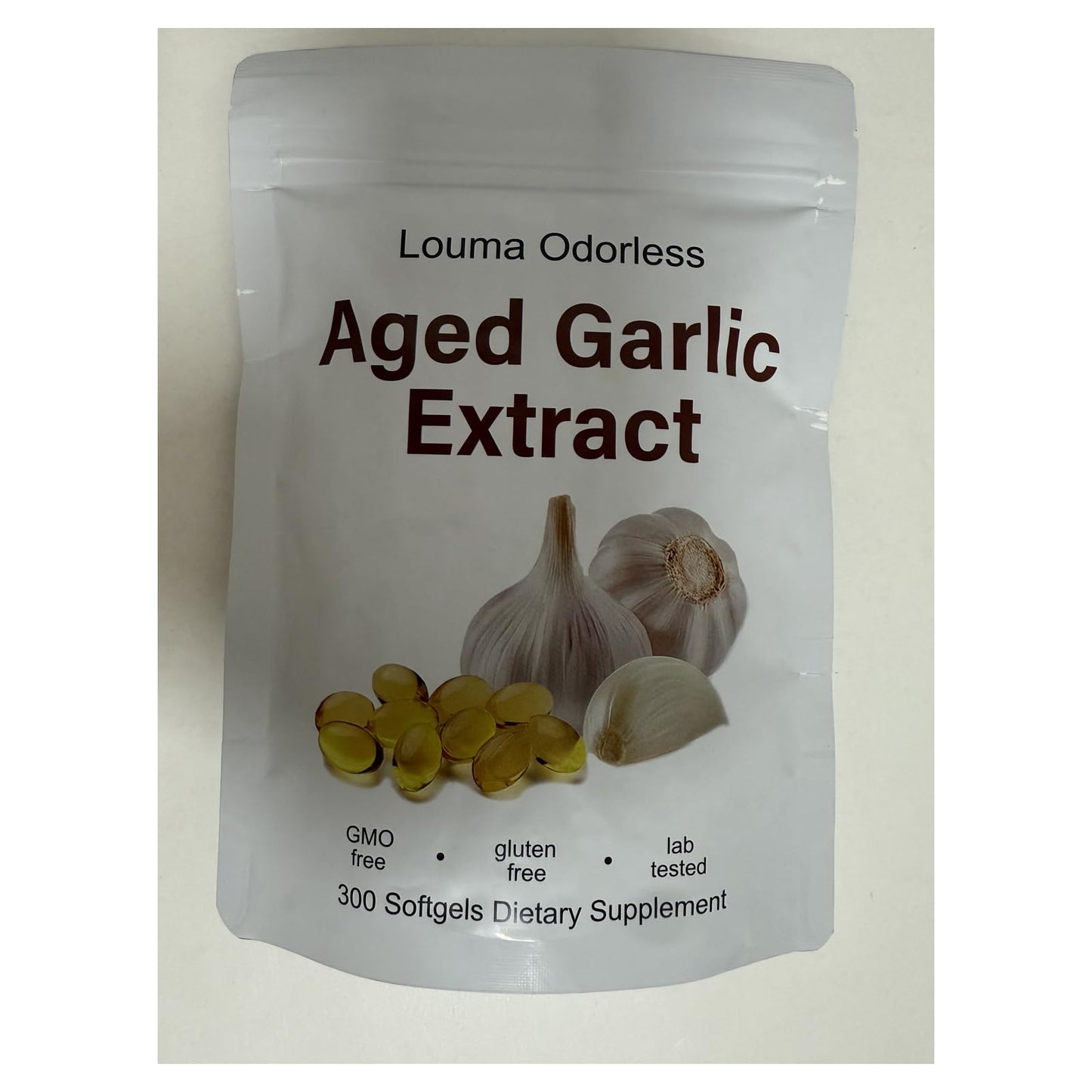 Primus Organics Aged Garlic Extract Softgels, 300 Softgels