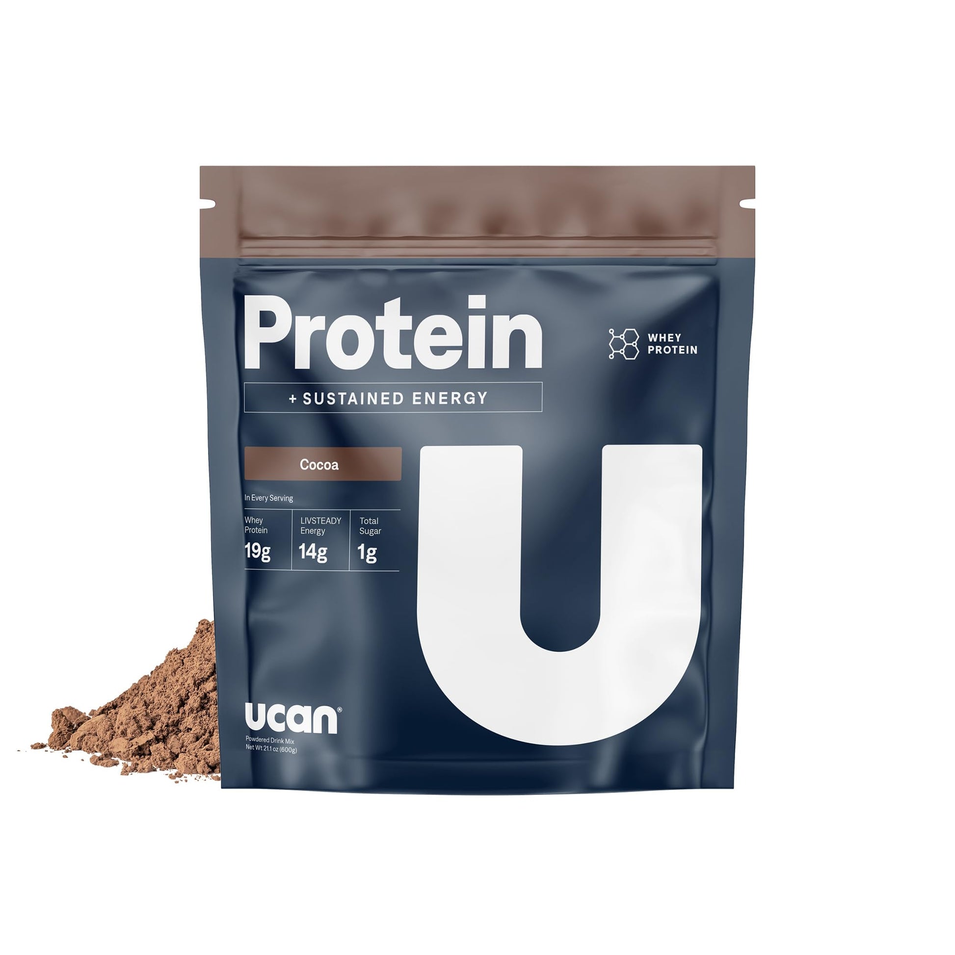 UCAN Energy + Whey Protein Powder 21.1 oz