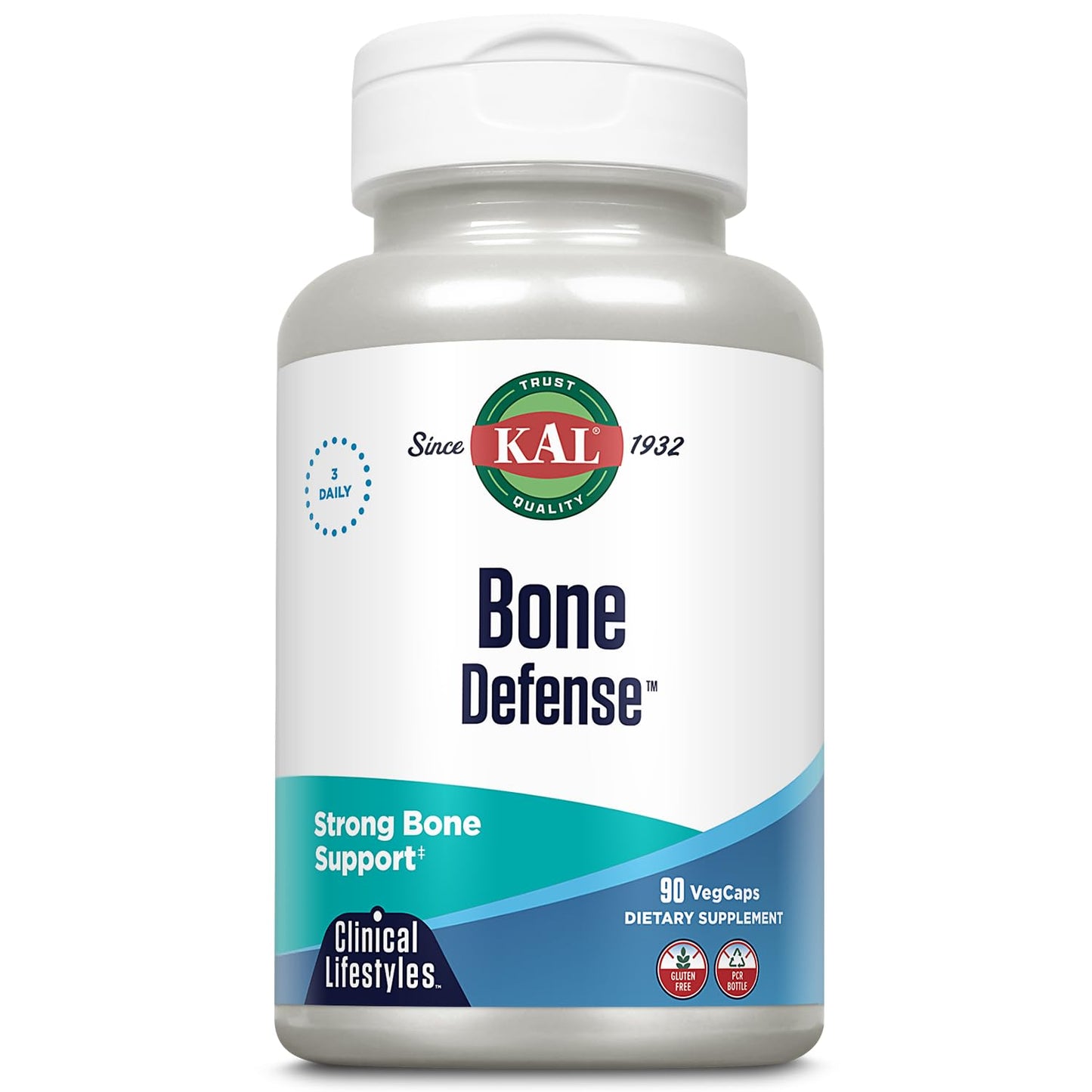 KAL Bone Defense Capsules Veg Cap, 90 Count