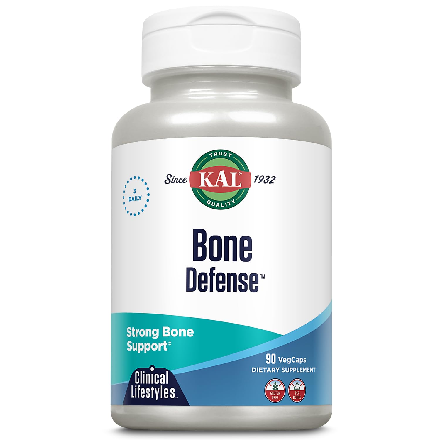 KAL Bone Defense Capsules Veg Cap, 90 Count
