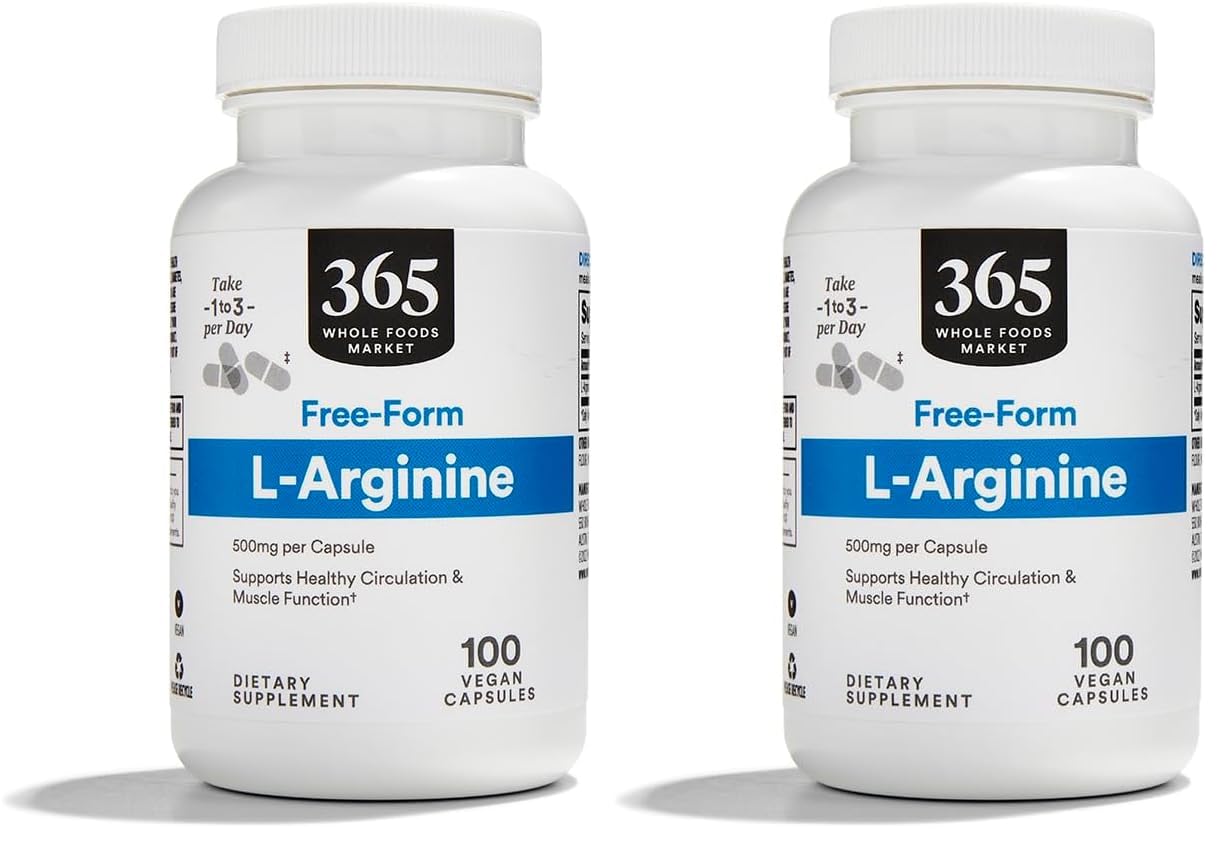 365 by Whole Foods Market L Arginine 500Mg Capsule 200