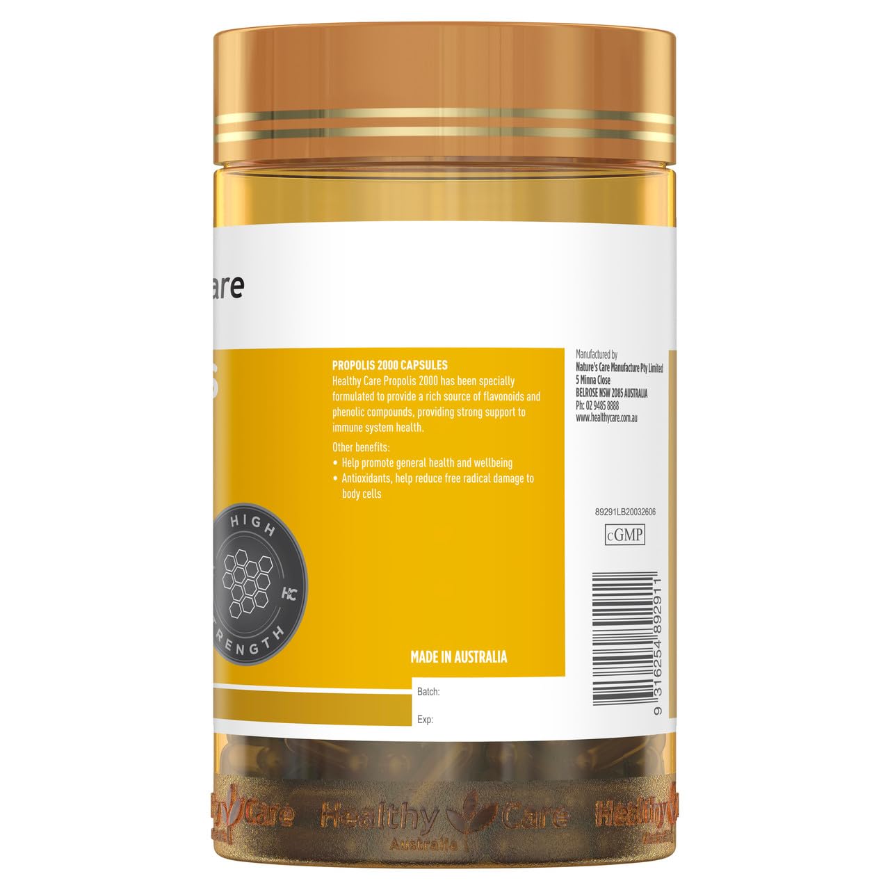 Healthy Care Propolis 2000 Capsules 200