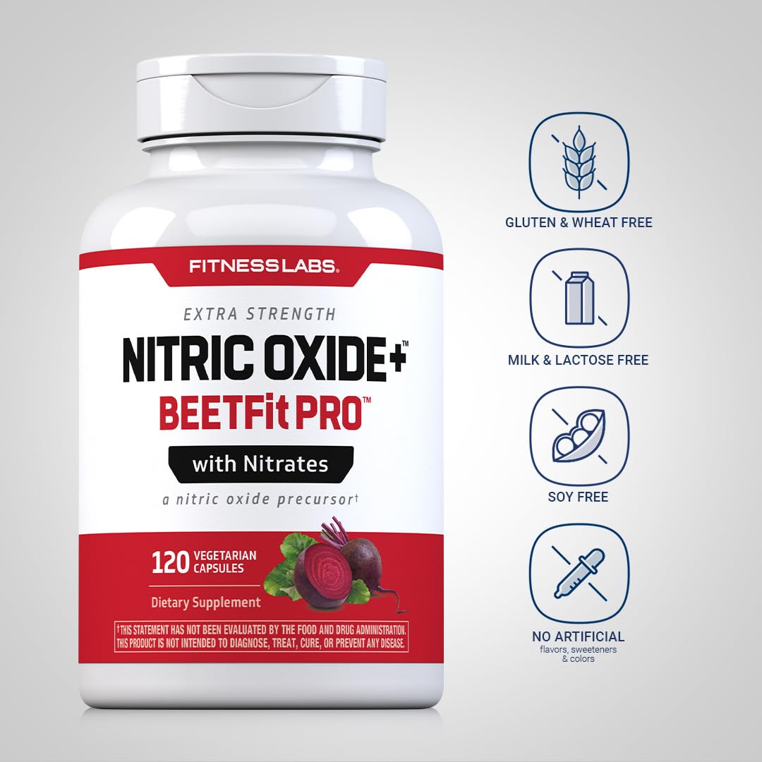 Fitness Labs Nitric Oxide Beet Root Capsules 120 Count