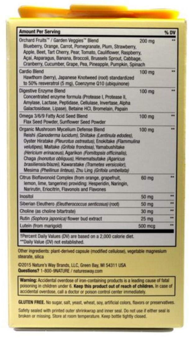 Nature's Way Alive! Max 6 Daily Multi-Vitamin Capsules 90 Count
