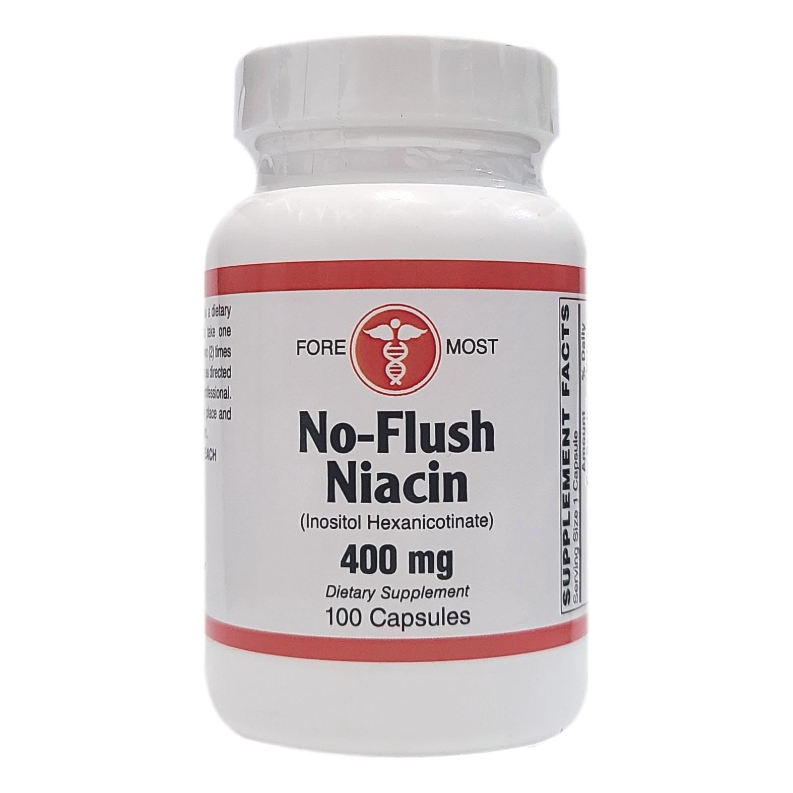 Holistic Health No-Flush Niacin 400mg Capsule, 100 Count