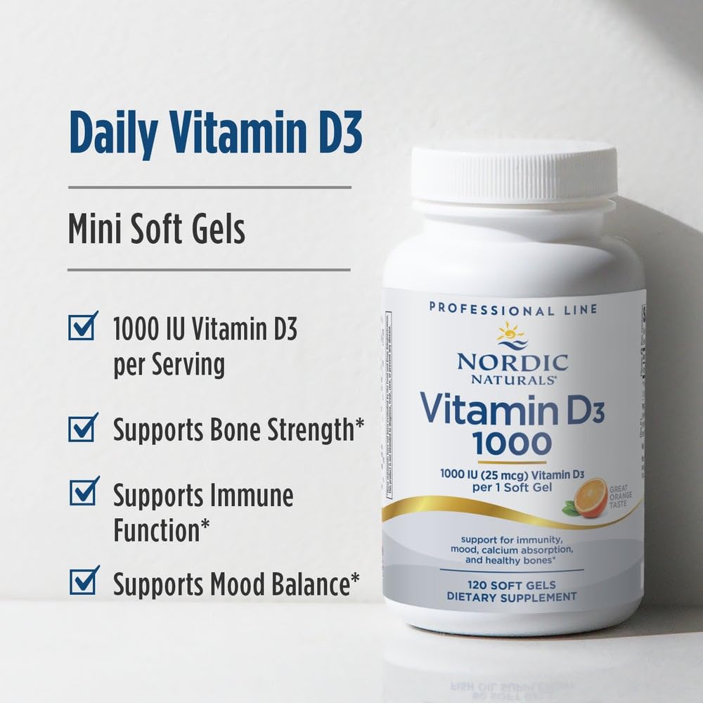 Nordic Naturals Pro Vitamin D3 1000 Softgels 120