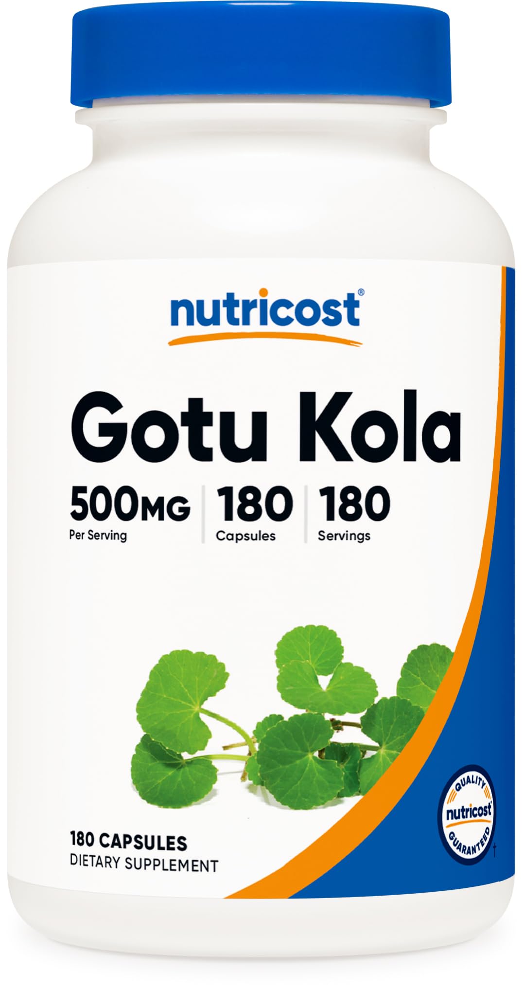 Nutricost Gotu Kola 500mg Capsules, 180 Count